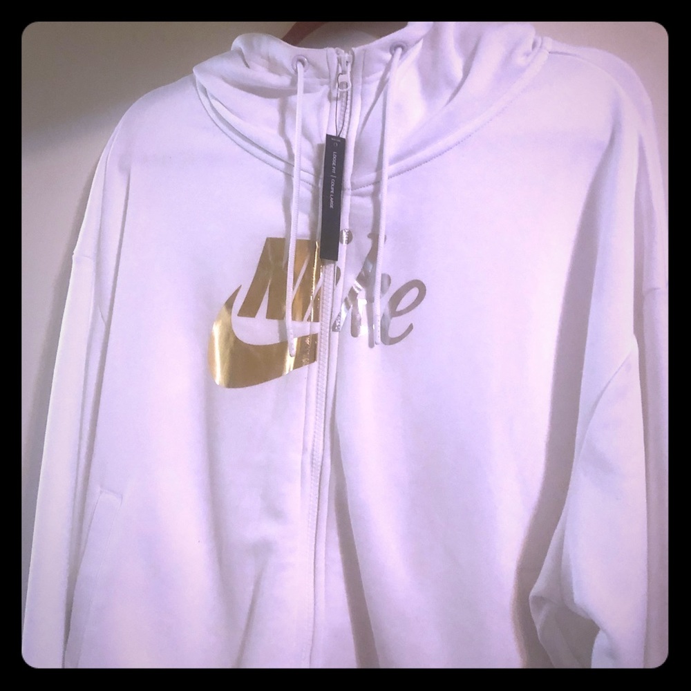 NIKE WHITE HOODIE